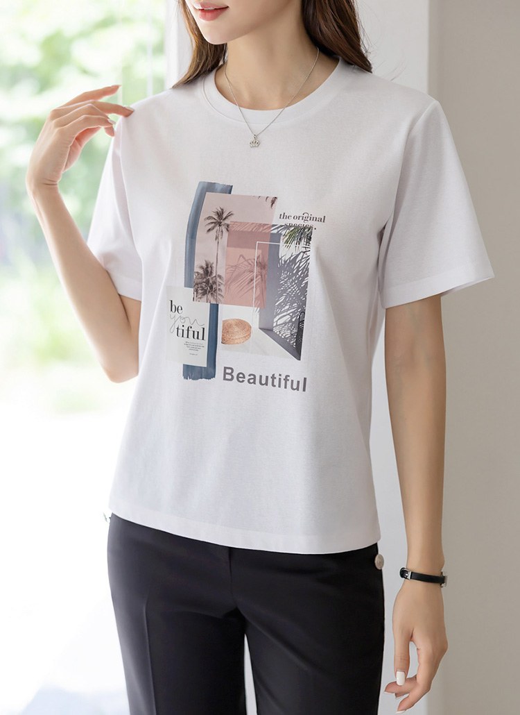 [LouisAngel] コラージュプリントTシャツ ts35541