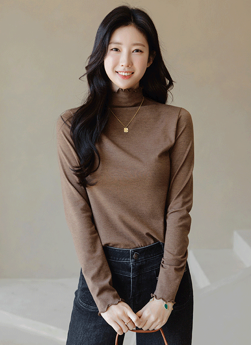 メローステッチハイネックＴシャツ ts43768