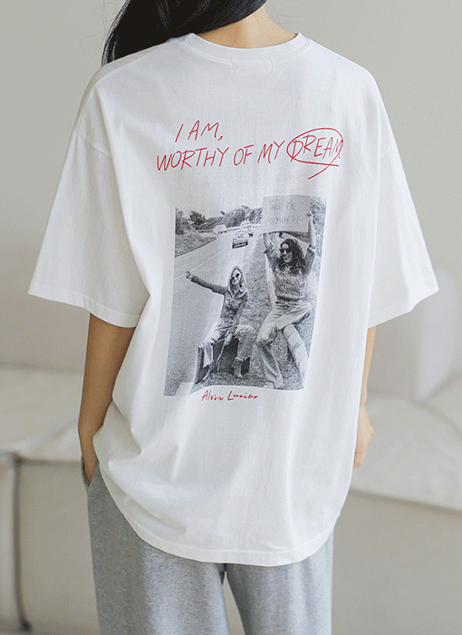 [THE ONME] バックプリントTシャツ ts39363