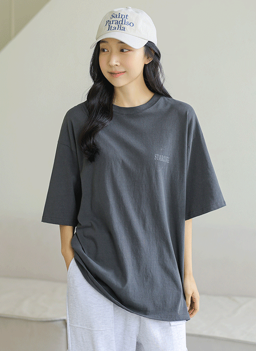 【4色展開】[THE ONME] ピグメント加工 ヴィンテージロゴ オーバーサイズＴシャツ ts39726