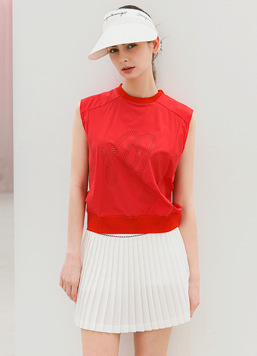 [QoG] Mロゴパンチングノースリーブトップス ts39918