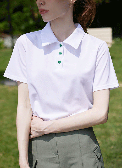 [QoG] バックプリントポロシャツTシャツ ts25923