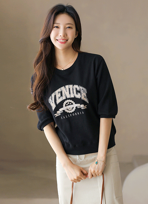 ヴィンテージレタリングプリント半袖Tシャツ ts41722