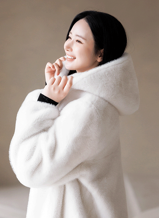 バルーンデザインフェイクミンクファーブルゾン jp37452