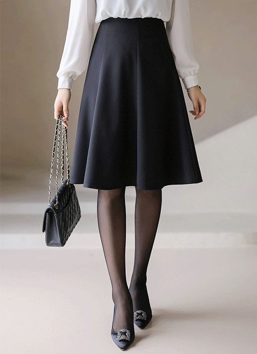 切り替えラインフレアスカート sk42172