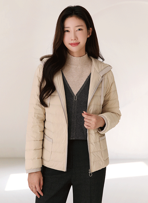 フード付きダウンジャケット jp42625