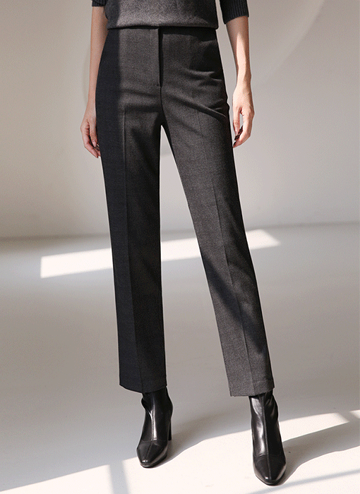 ウエストゴム タータンチェック ストレートスラックス pt42733