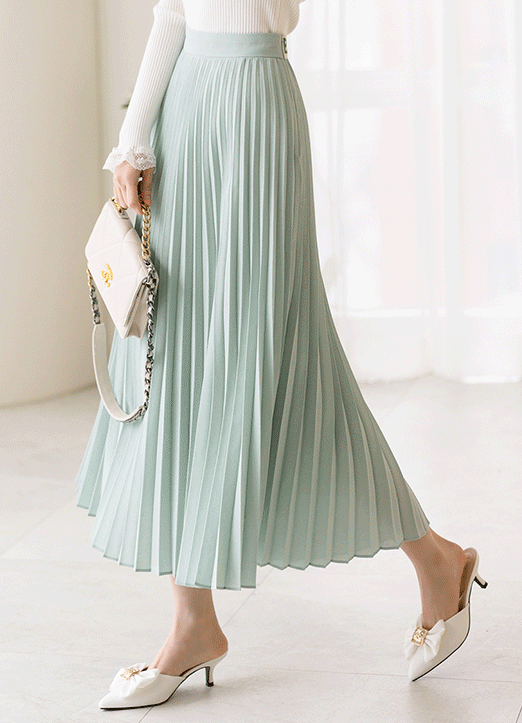 [Louis Angel] ウエストゴムプリーツスカート sk23251