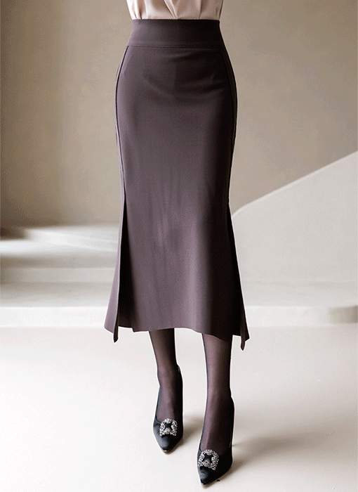 アシンメトリー サイドスリット マーメイドスカート sk32812