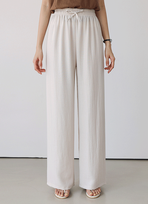 [THE ONME] リネンライク クール イージーワイドパンツ pt41097