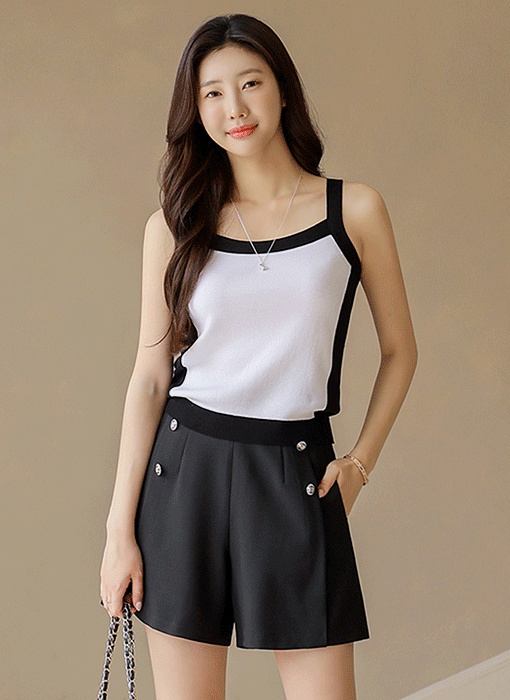 バイカラーニットタンクトップ sl41247