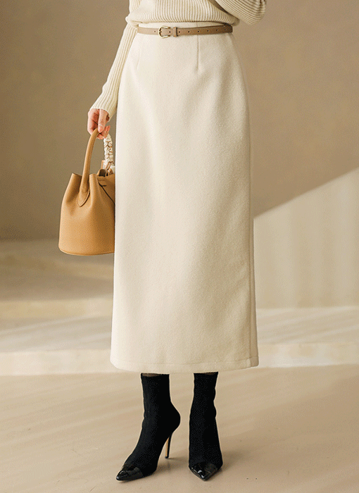 ソフトウォームロングペンシルスカート sk43903