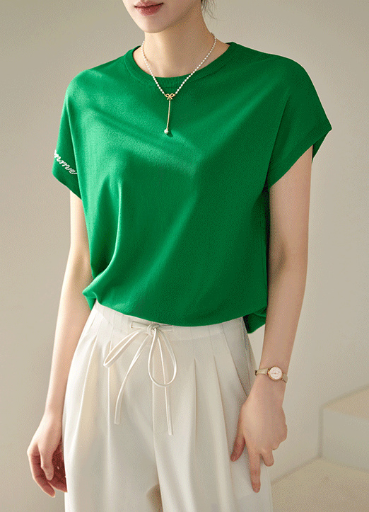 [Louis Angel] ラインストーンレタリングドルマンスリーブニット nt25207