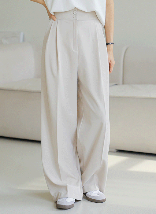 [THE ONME] タックワイドスラックスパンツ pt39315