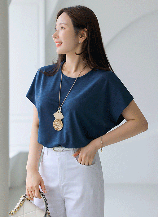 【7色展開】クールタッチドルマンスリーブスラブTシャツ ts41528