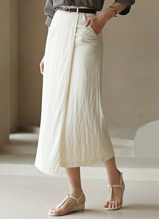 カシュクールデザインロングスカート sk41650