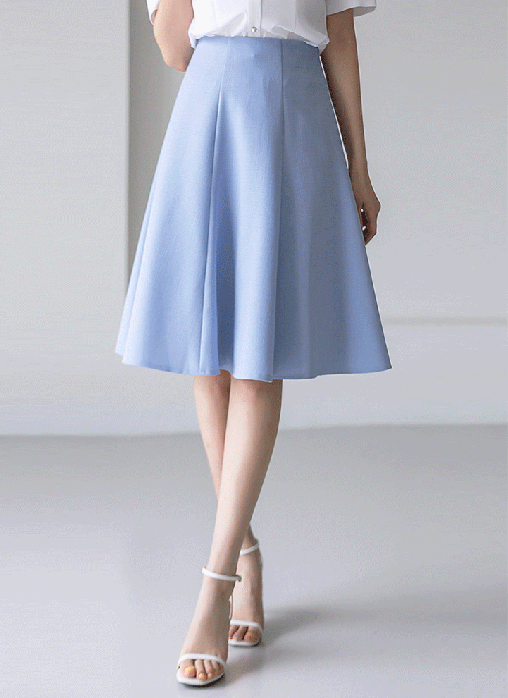 切り替えフレアスカート sk34949