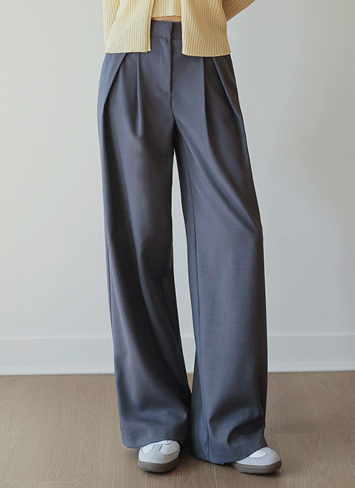 [THE ONME] タックワイドスラックスパンツ pt38964