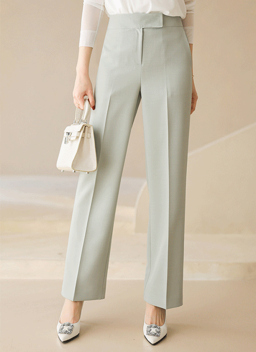 ウエストタブ センタープレススラックス pt44994