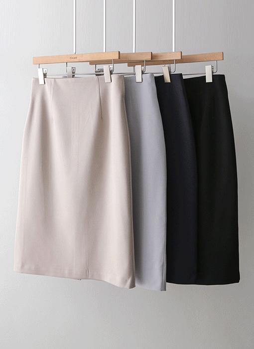 【4色展開】ハイウエスト Hライン ベーシック タイトスカート sk45047