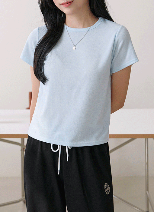 【6色展開】[THE ONME] ベーシック半袖リブＴシャツ ts38781