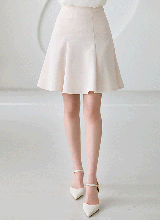 切り替えボリュームフレアスカート sk40005