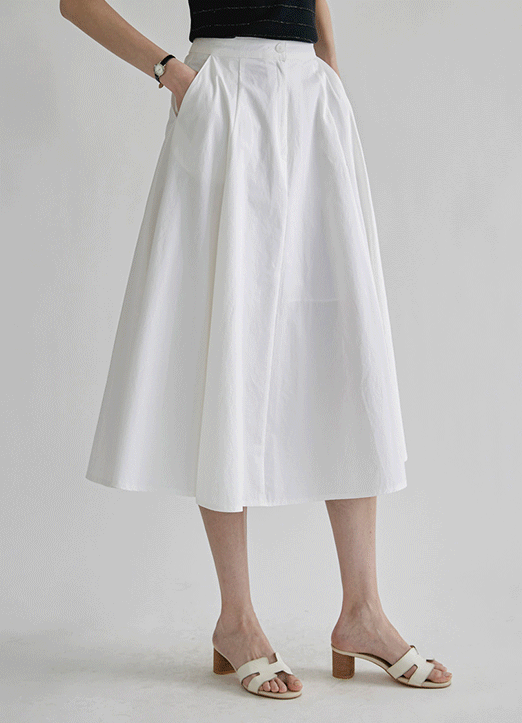 [THE ONME] フレアコットンスカート sk25327