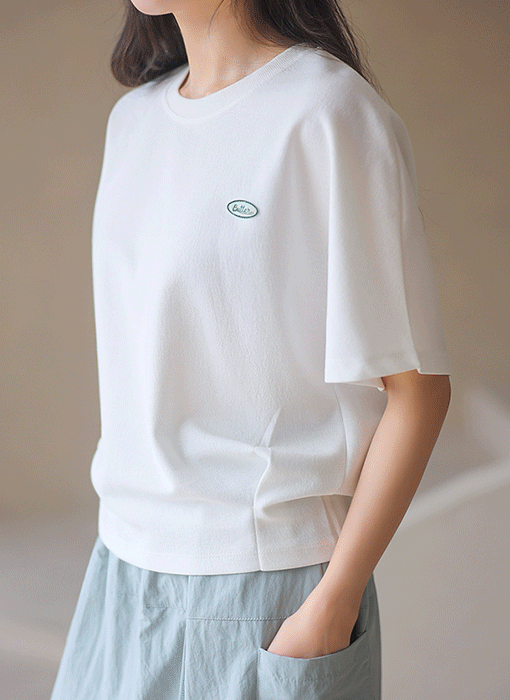 [THE ONME] レタリング刺繡ドルマンスリーブスウェット ts46593